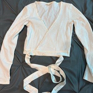 For Love & Lemons Wrap-Around Cardigan, Cream